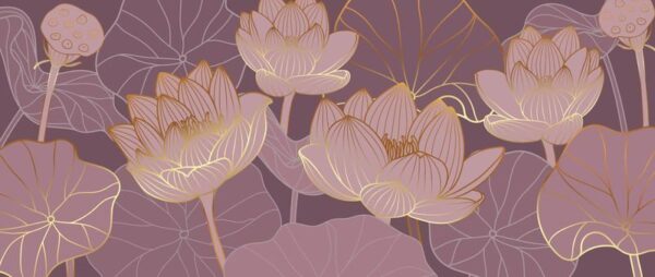 Sticker mural Fleurs roses