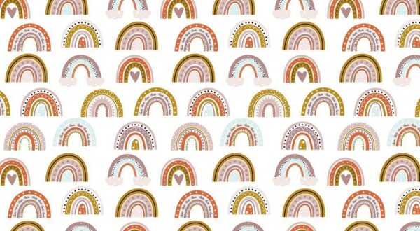 Peinture murale Arcs-en-ciel colorés