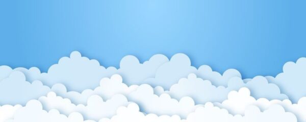 Peinture murale Nuages