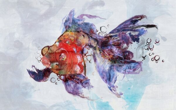 Peinture murale Poisson