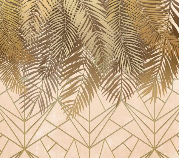 Sticker mural Feuilles d'or