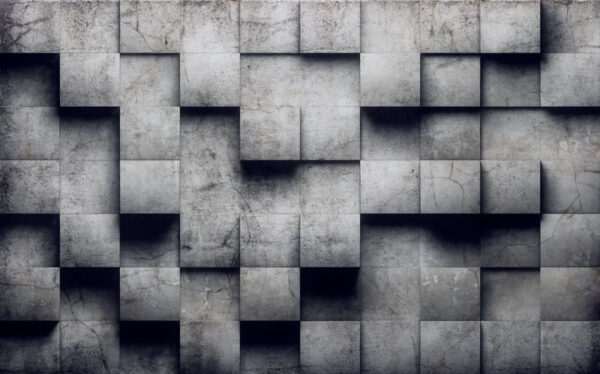 Peinture murale Cubes