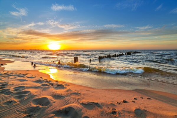 Peinture murale Coucher de soleil