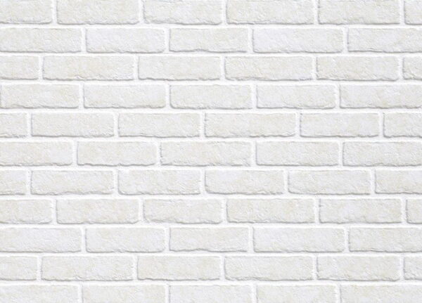 Papiers peints brique blanche
