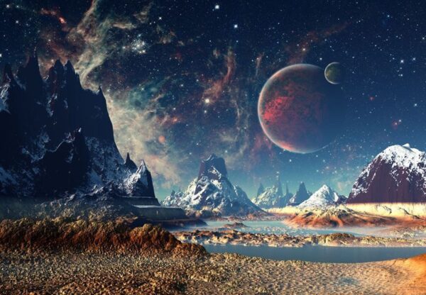 Peinture murale Vision du cosmos