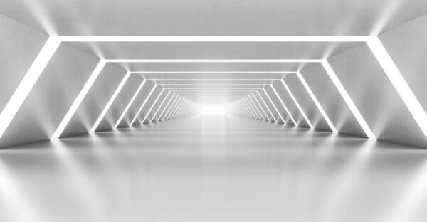 Peinture murale Couloir avec LED