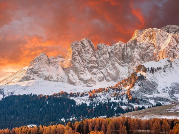 Peinture murale Matin de montagne