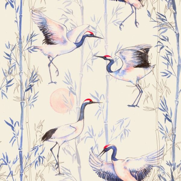 Poster XXL Grues blanches