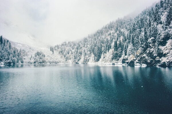 Poster XXL Lac d'hiver