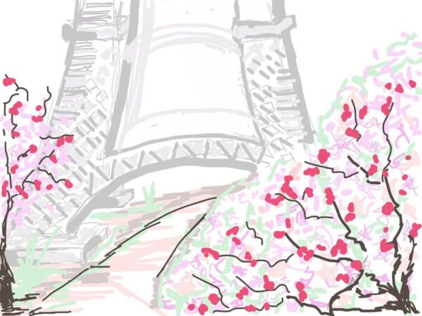 Peinture murale Tour du printemps