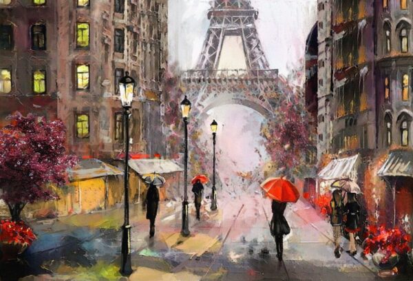 Poster XXL Paris pluie