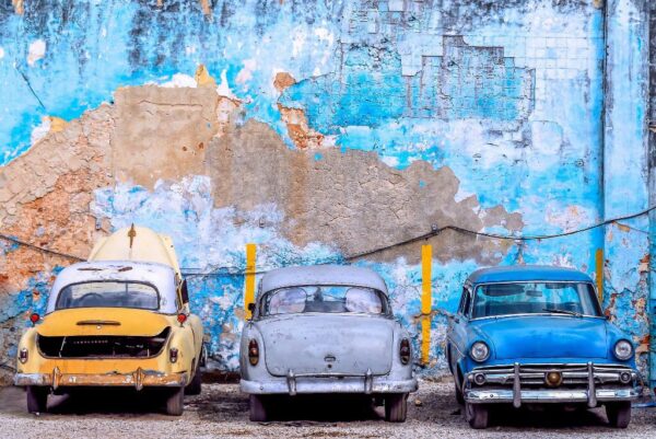 Peinture murale Voiture colorée