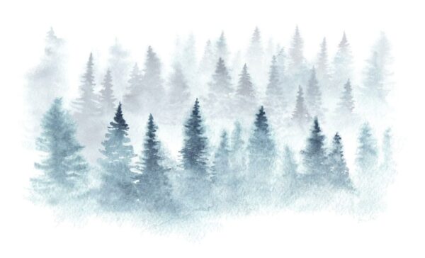 Poster XXL Forêt Blanche