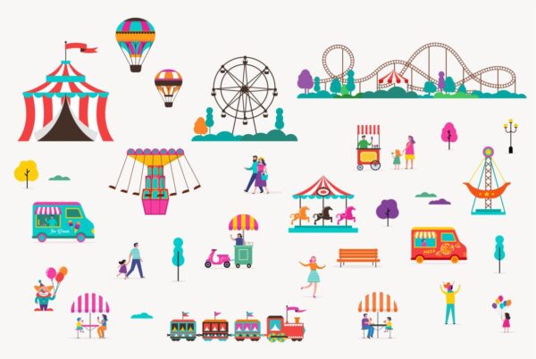 Poster XXL Parc d'attractions