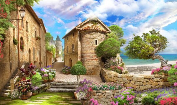 Peinture murale Vieille ruelle