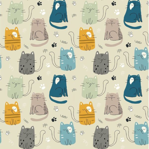 Peinture murale Chats