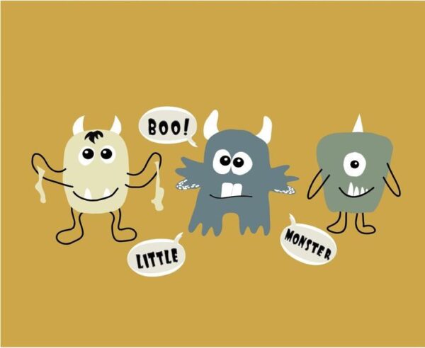 Peinture murale Monstres mignons