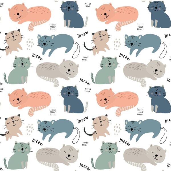 Peinture murale Chats adorables