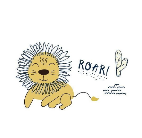 Peinture murale Lion