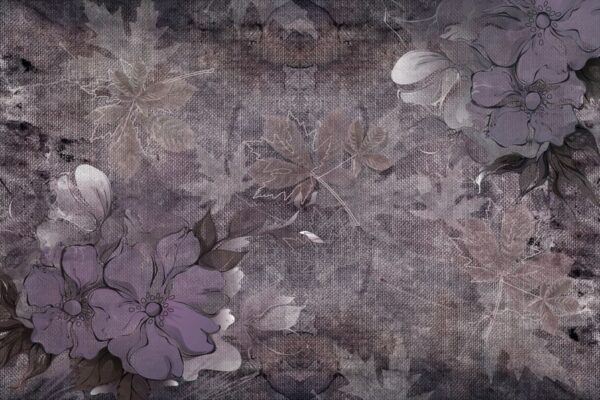 Peinture murale Fleurs sauvages