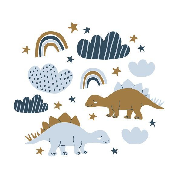 Peinture murale Dinosaures