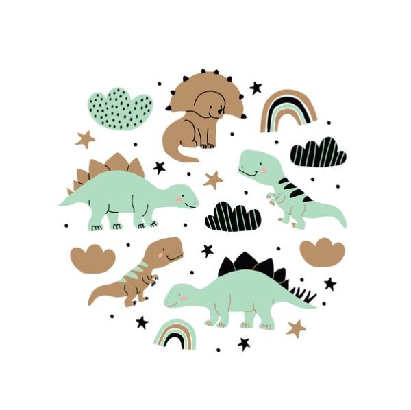 Peinture murale Dinosaures