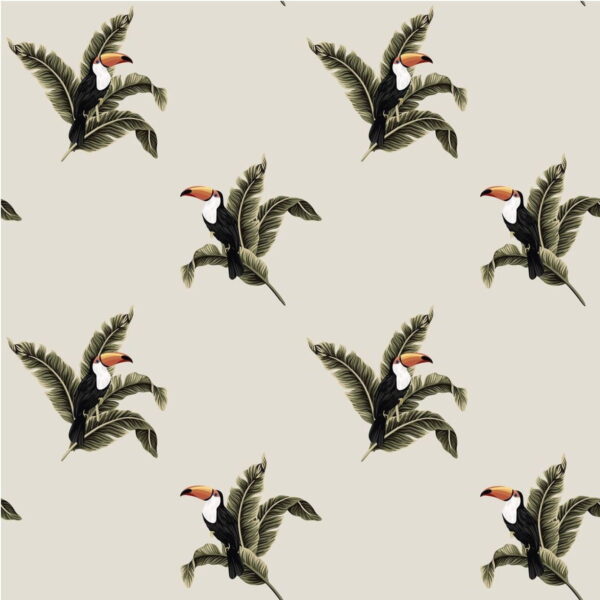 Peinture murale Toucan exotique