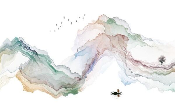 Peinture murale Décoration aquarelle