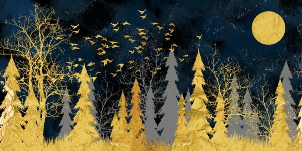 Peinture murale Forêt sombre