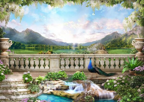 Peinture murale Jardin romain