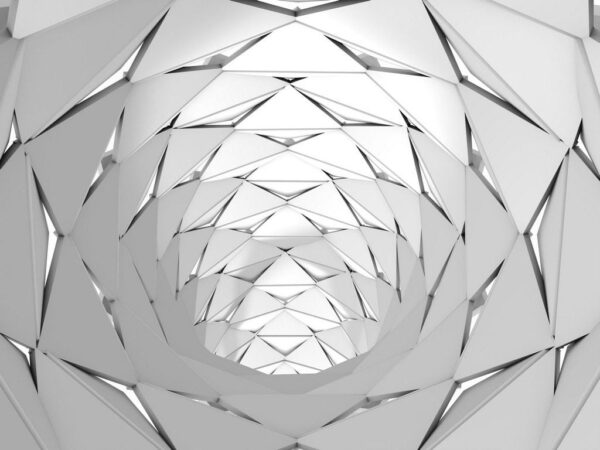 Peinture murale Triangles blancs