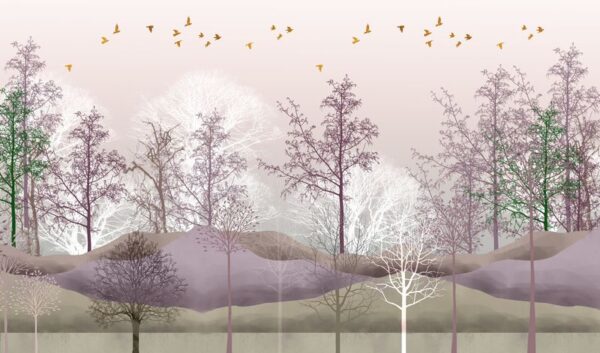 Peinture murale Paysage moderne