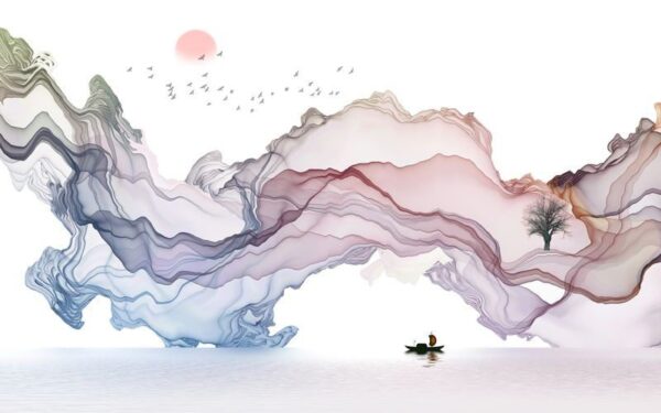 Peinture murale Aquarelle Ouest