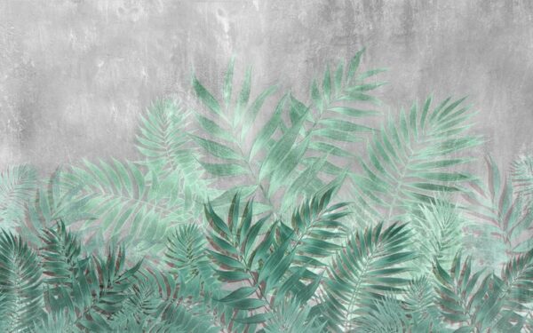 Sticker mural Pastel Feuilles