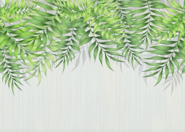 Sticker mural Feuilles vertes