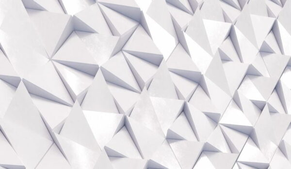 Peinture murale Triangles en 3D