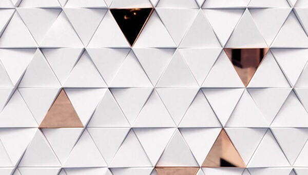 Peinture murale Triangles luxueux