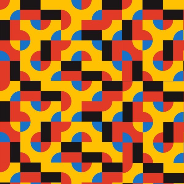 Peinture murale Cercles et Carrés