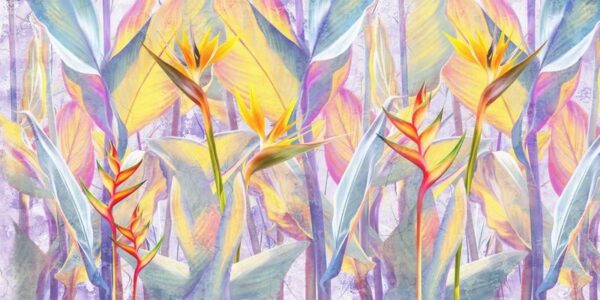 Peinture murale Fleur Exotique