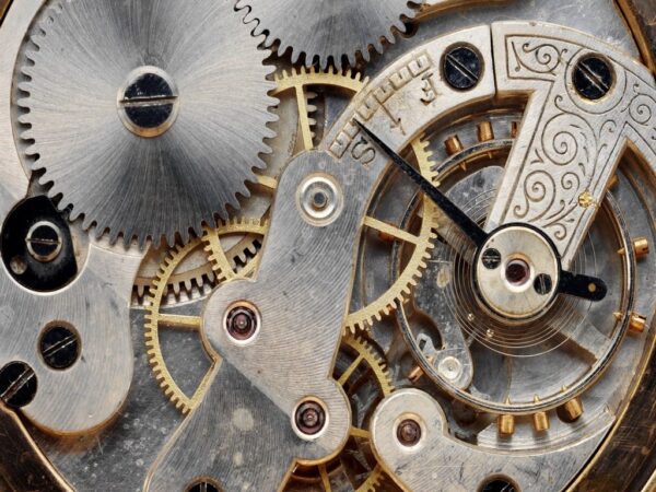 Peinture murale Engrenages d'horloge