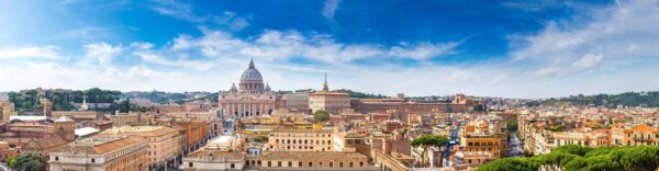 Peinture murale Panorama de Rome