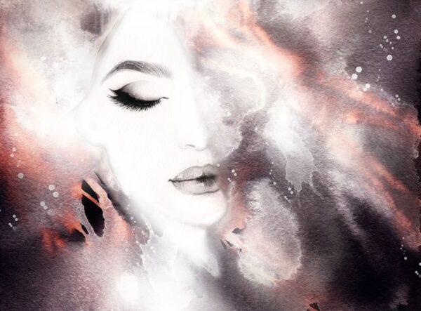 Peinture murale Portrait d'une femme