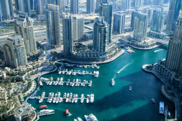 Peinture murale Vue de Dubaï