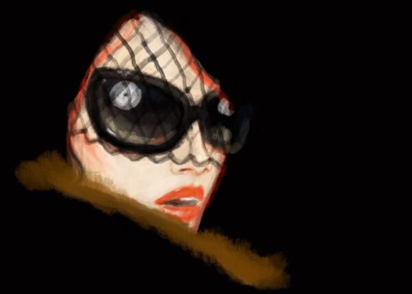Papier peint Femme à lunettes