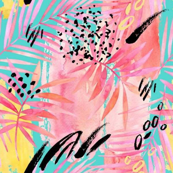 Peinture murale Abstraction rose