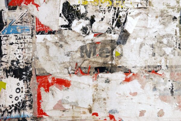 Peinture murale Affiche cassée