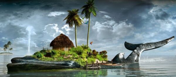 Poster XXL Île aux Baleines
