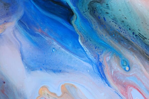 Peinture murale Marbre bleu