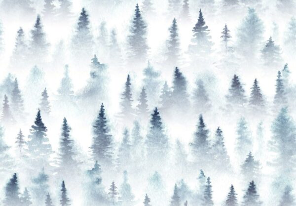 Peinture murale Forêt Aquarelle
