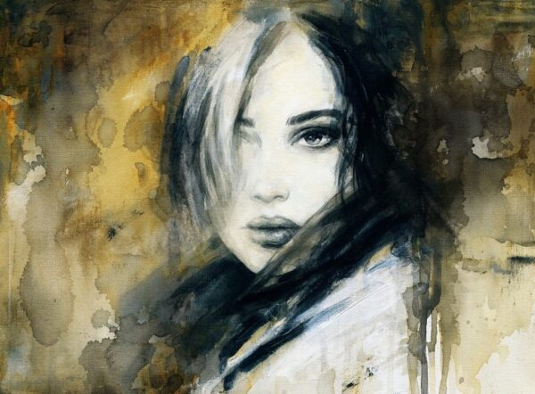 Peinture murale Portrait d'une femme